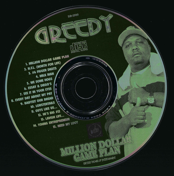 Million Dollar Game Plan by Greedy (CD 2000 Thumbs Up 